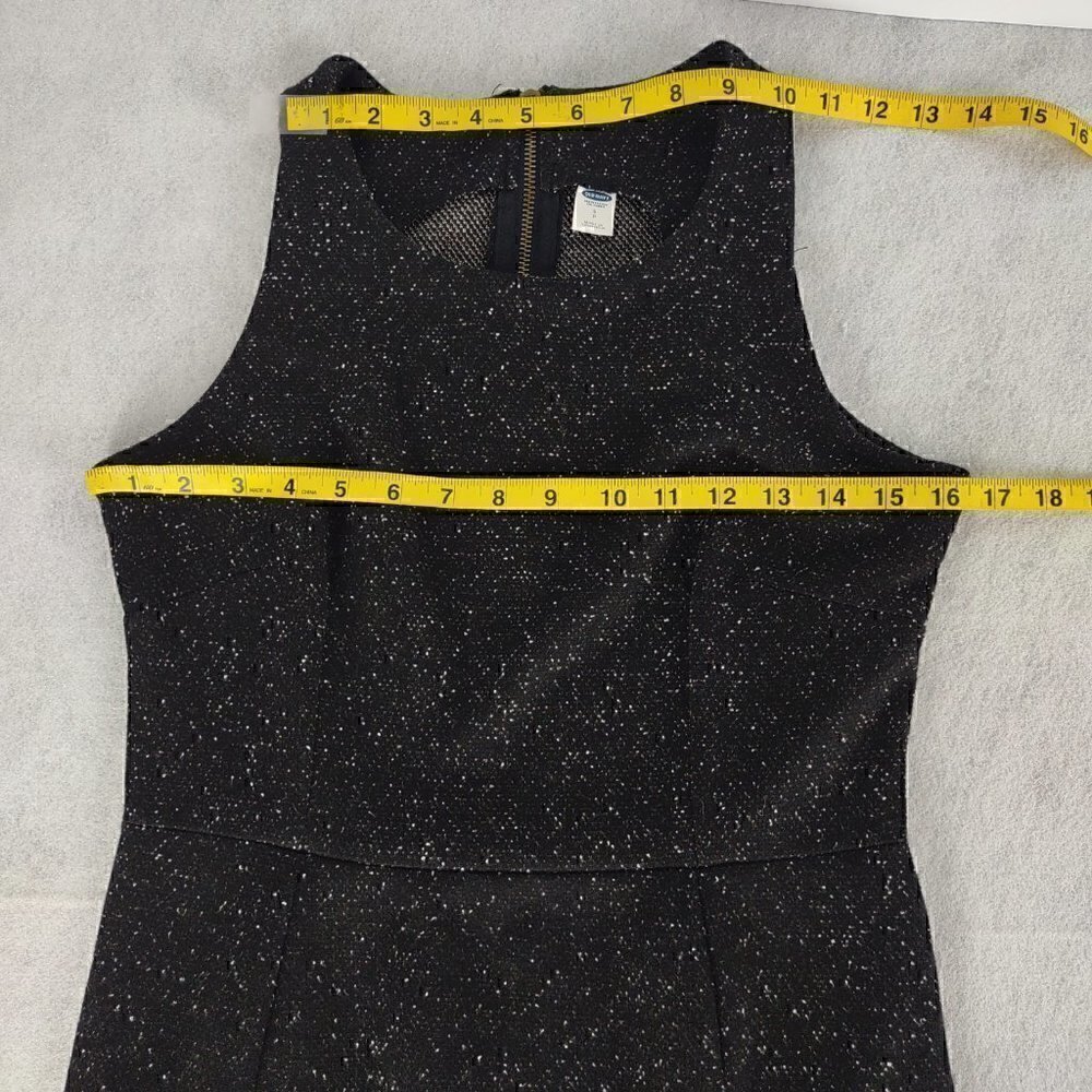 Old Navy Womens Black And White Speckled Faux Wool Knee Length Dress. Size SP - Picture 7 of 10
